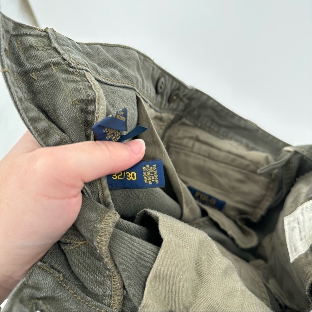 Polo Ralph Lauren Military Surplus Green Cargo Pants Mens Size 32x30 - Picture 5 of 10